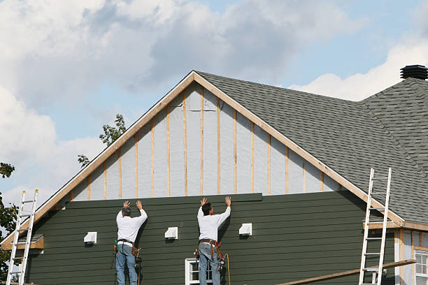 Professional Siding Repair technician working in Rossiter, PA